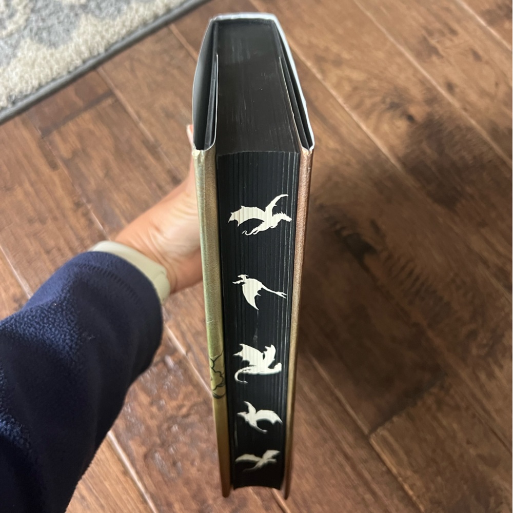 Fourth Wing First Edition Book with Sprayed Edges